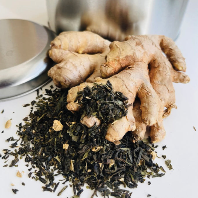 It is Sunday ! - Green tea with ginger